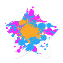 Corey Tiger 80s Splatter Paint