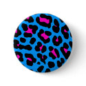 Corey Tiger 80s Vintage Blue Leopard buttons