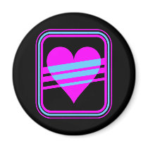 Corey Tiger 80s Vintage Heart & Stripes
