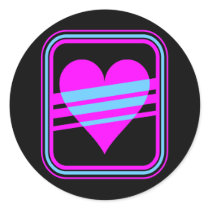 Corey Tiger 80s Vintage Heart & Stripes