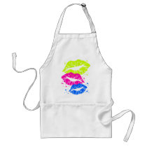 Corey Tiger 80s Vintage Lips & Stars Kisses Apron