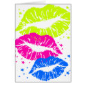 Corey Tiger 80s Vintage Lips & Stars Kisses cards