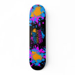 Corey Tiger 80s Vintage New Wave Neon Splatter skateboards