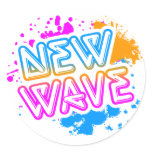 Corey Tiger 80s Vintage New Wave Neon Splatter stickers