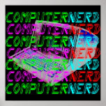 Corey Tiger 80s Vintage Style Computer Nerd posters