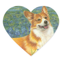 Corgi & Bluebonnets Portrait