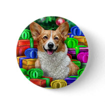Corgi Cristmas Open Gifts Button