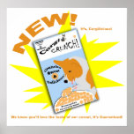 Corgi Crunch cereal posters