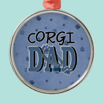 Corgi DAD ornaments