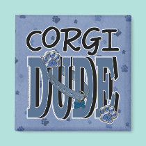 Corgi DUDE magnets