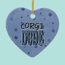 Corgi DUDE ornaments
