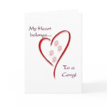 Corgi Heart Belongs cards