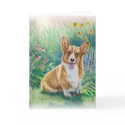 Corgi in the Garden cards
