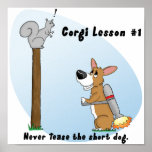 Corgi Lesson #1 Poster posters