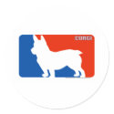 Corgi Major League Dog Sticker
