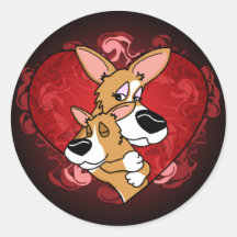 Corgi Mother's Day Stickers