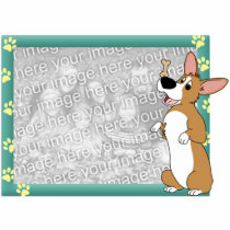 Corgi Patience Photo Frame Photo Cut Outs