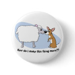 Corgi & Sheep Button