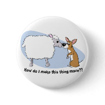 Corgi & Sheep Button