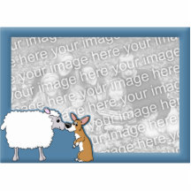 Corgi & Sheep Photo Frame Acrylic Cut Out