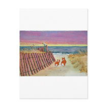 CORGI SUNSET STROLL POST CARDS