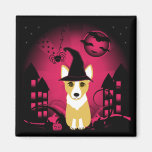 Corgi Witch Refrigerator Magnets