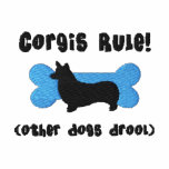 Corgis Rule Embroidered Shirt (Polo Shirt) embroidered shirts