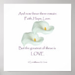 Corinthians 13:13 Faith Hope Love posters
