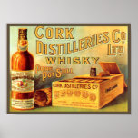 Cork Distilleries Whisky Vintage Ad posters