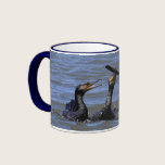 Cormorants Playing Mug