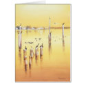 "Cormorants" Watercolor Beach Birds cards
