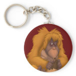 Corn-Jug-Playin' Orangutan Keychain