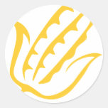 Corn Vegetable Icon Round Stickers
