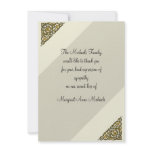Corner Detail - Bereavement Thank You Notecard invitations