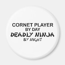 Cornet Deadly Ninja by Night Fridge Magnets