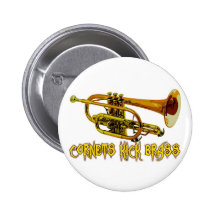 Cornets Kick Brass Button