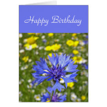 Cornflower card