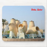 Corniche fountain, Doha, Qatar mousepads