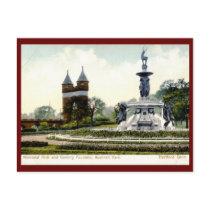 Corning Fountain, Bushnell Park, Hartford 1906 Vin Post Cards