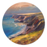 Cornish Coast near Newquay Sticker