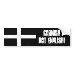 'Cornish Not English!' Bumper Sticker bumper stickers