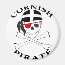 Cornish Pirate 1 Fridge Magnets