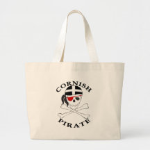 Cornish Pirate 1 Tote Bags