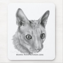 Cornish Rex cat Mouse Pad