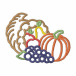 Cornucopia Outline embroidered shirts