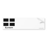 Cornwall Flag with Name in Cornish bumper stickers