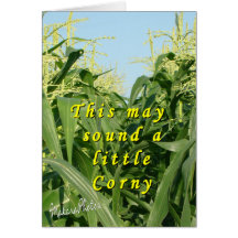 Corny-customise Greeting Card