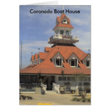 Coronado Boat house Greeting Cards