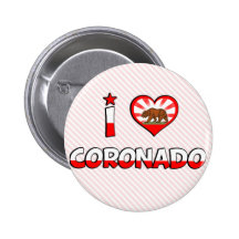Coronado, CA Pinback Buttons