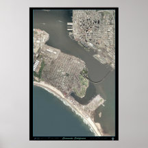 Coronado, California satellite poster print photo 